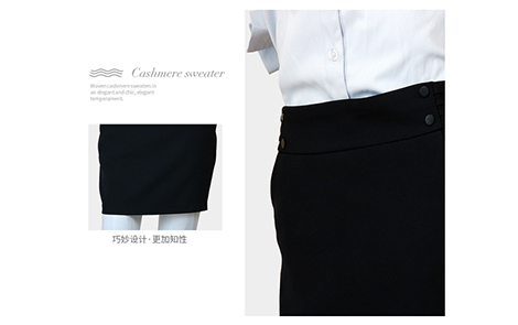 浙江黑色包裙黑色女西服套裝工作服長(cháng)衫襯衫及束口布袋產(chǎn)品支持定制
